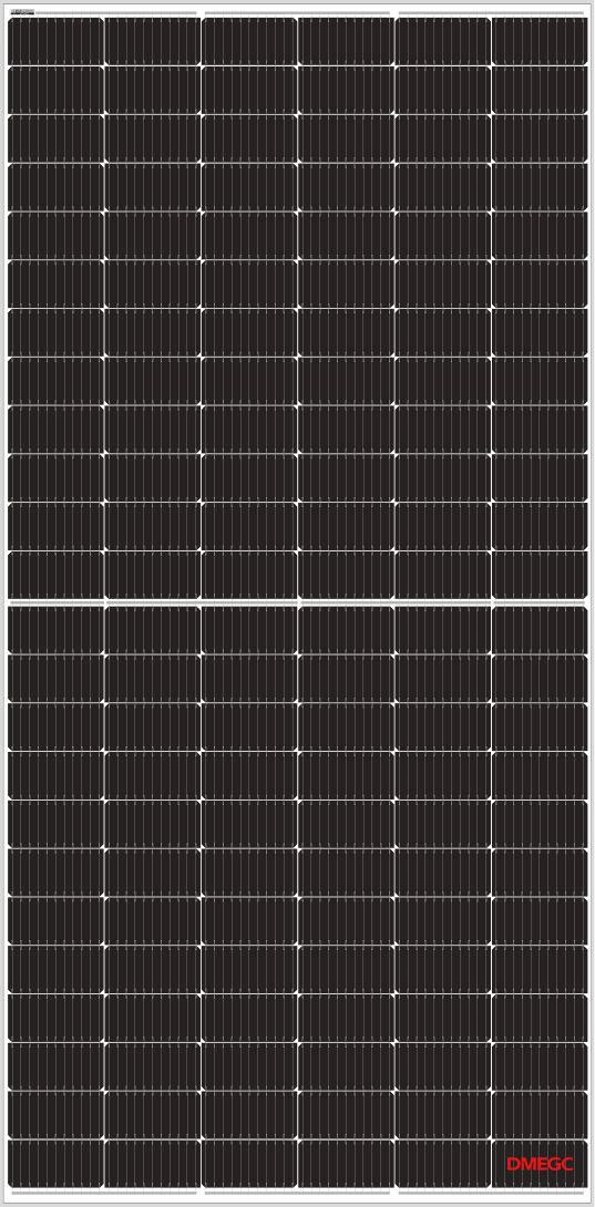 DMEGC Solarmodul DM540M10-B72HSW Double Glass Mono Half Cut 540W Silberner Rahmen