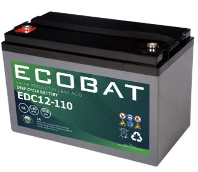 Ecobat Batteriespeicher Batterie EDC12-100 110Ah (f. Steca PLI)