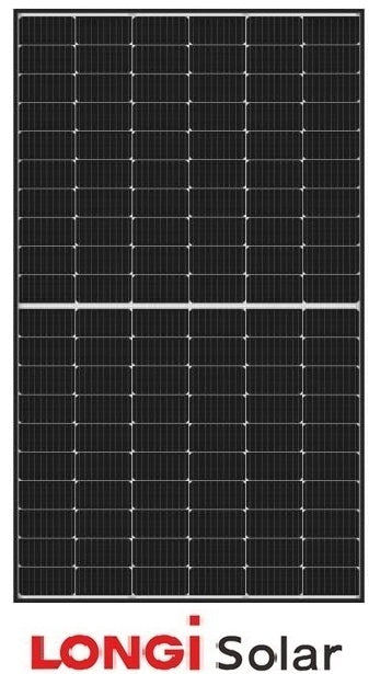 LONGi Solarmodul LR5-54HIH 9BB Half Cut MONO 410W Schwarzer Rahmen