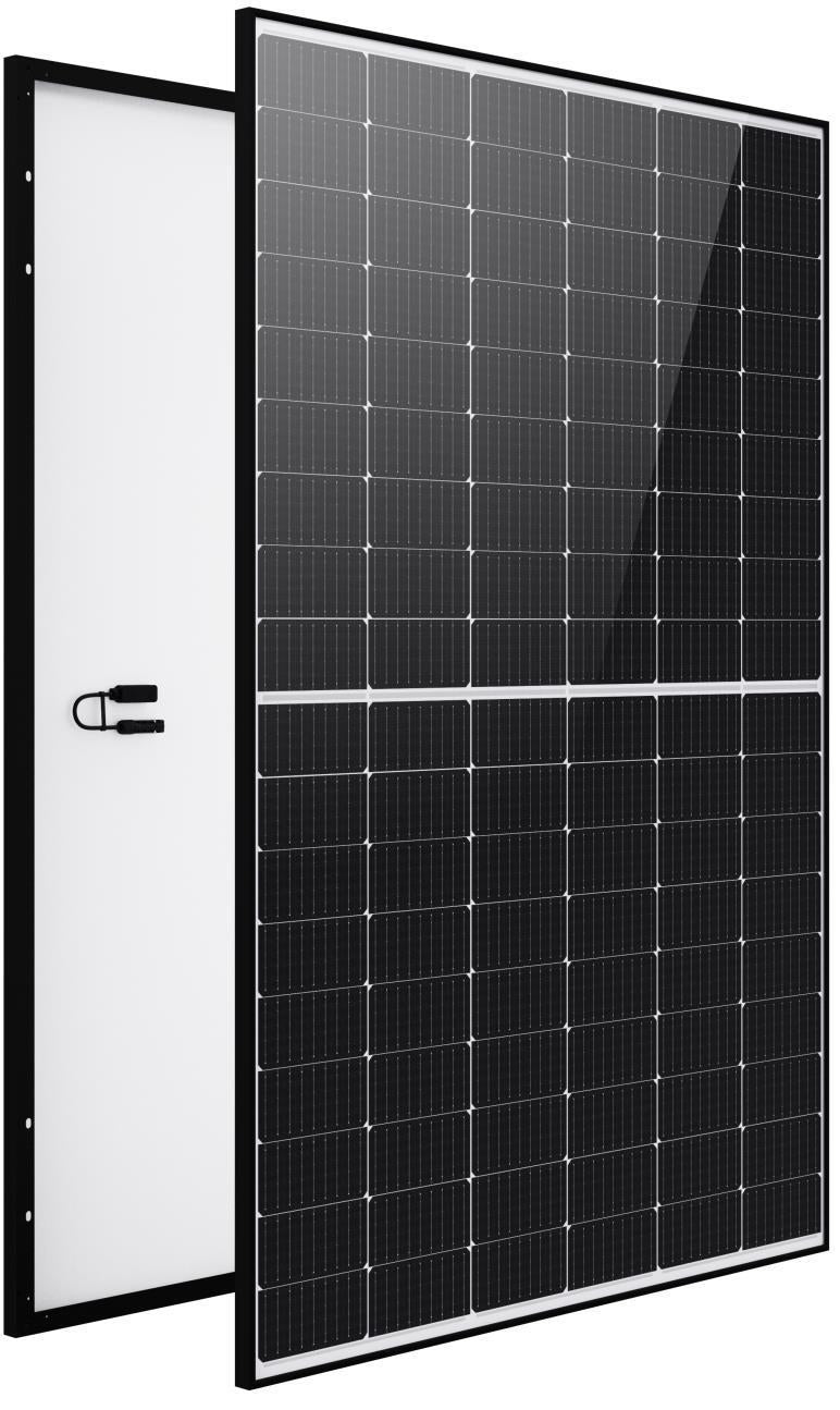 LONGi Solar Solarmodul Hi-MO5 LR5-54HIH-405M Mono Half Cut 405W Schwarzer Rahmen