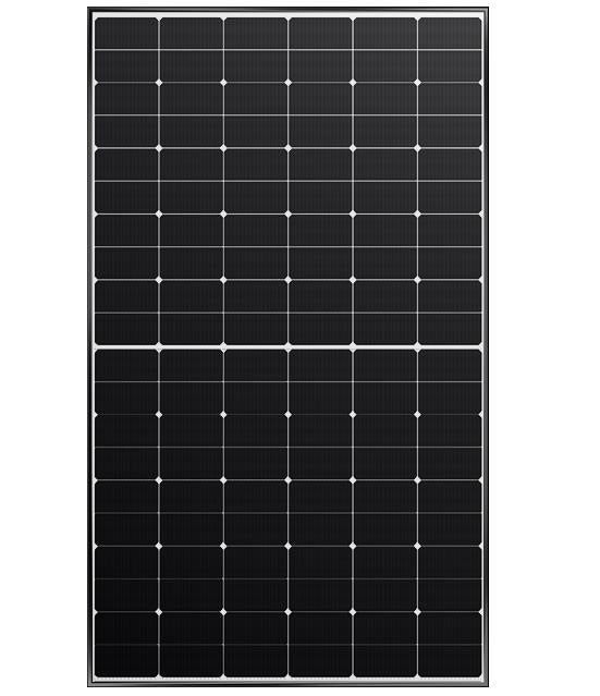 Meyer Burger Solarmodul Mono n-Si 385 Schwarz Weiß Half Cut