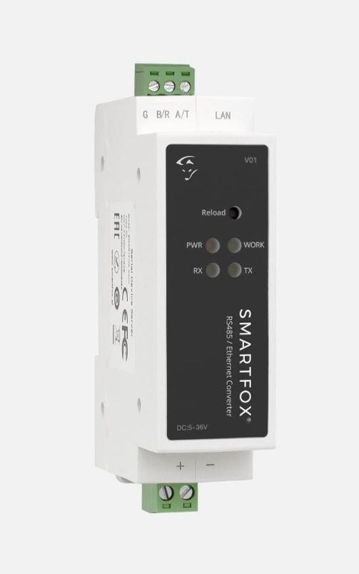 SMARTFOX RS485/Ethernet Converter